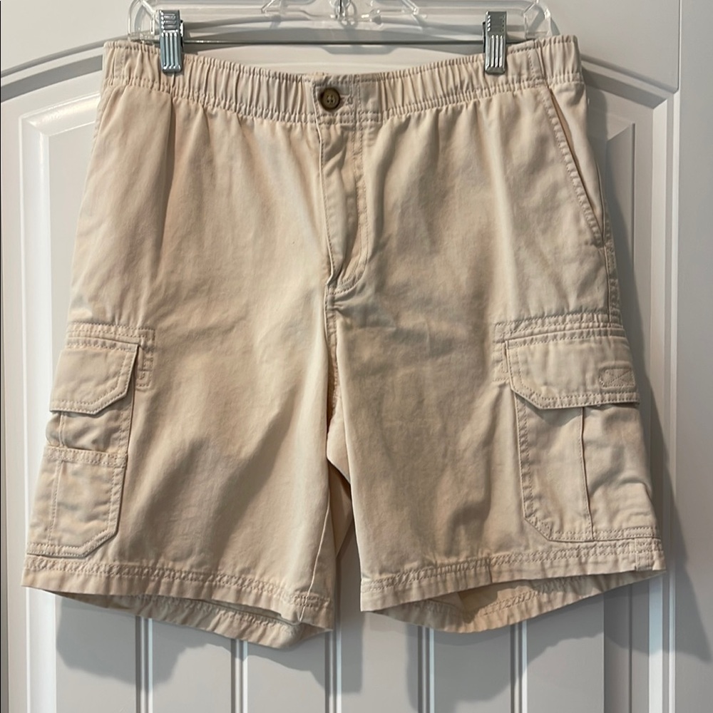 Izod Men's Tan Khaki Cargo‎ Shorts 30